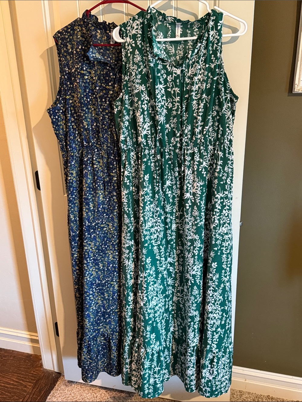 Amazon Lot of 2 Floral Sleeveless Maxi Dresses